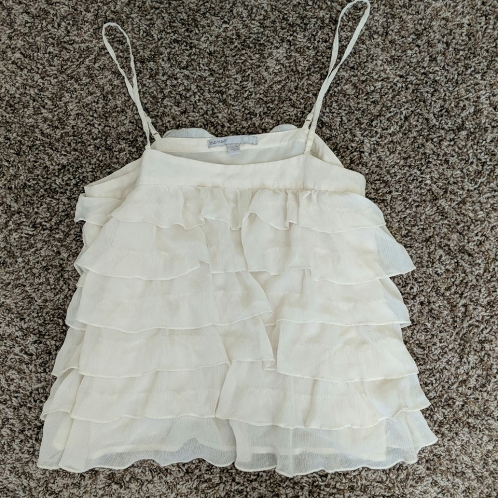 Spaghetti trap tank top